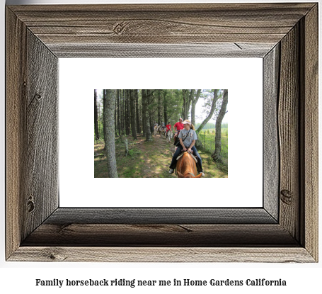 family horseback riding near me in Home Gardens, California